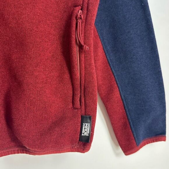 J.CREW Men’s Colorblock Polartec Nordic Half Zip Pullover Sweater Sz S - Picture 2 of 8